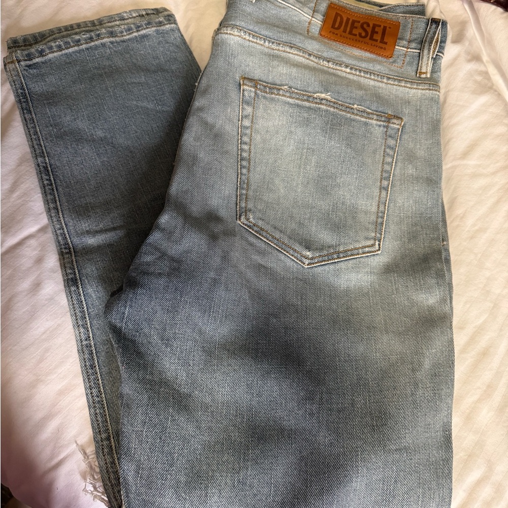 Diesel Faded Blue Denim Jeans
